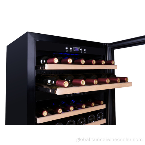 Wine Fridge Storage cabinet 2 zones undercounter wine cooler freezer Factory